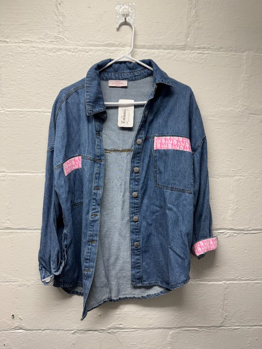NWT Boutique Brand Denim Button Up